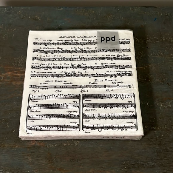 NEW Sheet Music print cocktail napkins (3 packs) - Picture 2 of 5